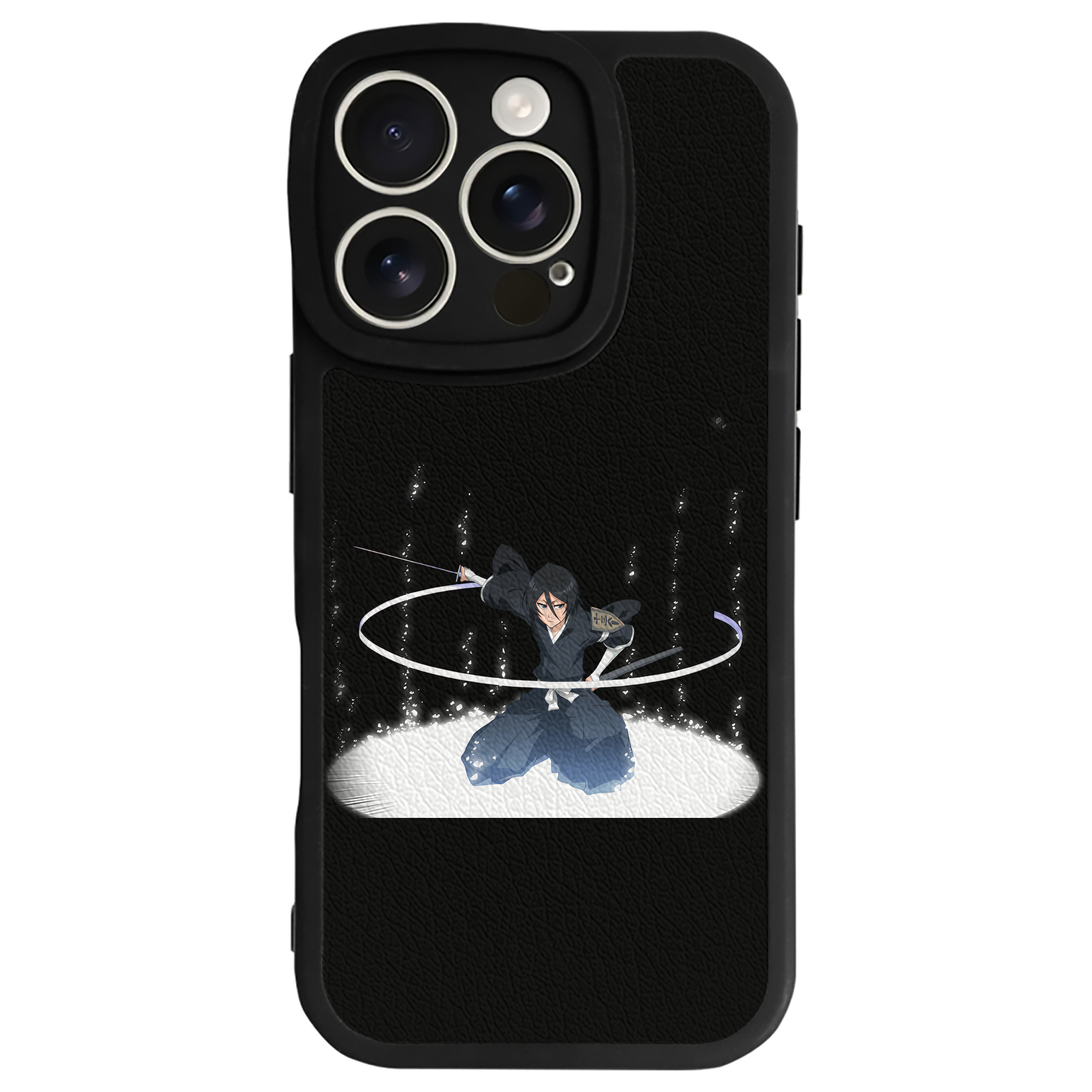 （画像用） ブリーチ 朽木ルキア BLEACH Kuchiki Rukia 【iPhone 16シリーズ対応】シリコンスマホケース（レザー調） 材質：シリコン